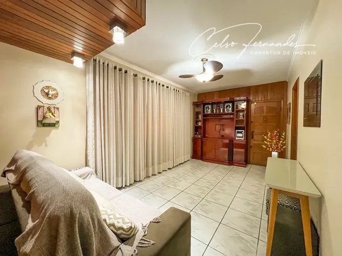 Excelente apartamento de 120m², 3 dormitórios e garagem fechada no Marapé - Santos - SP