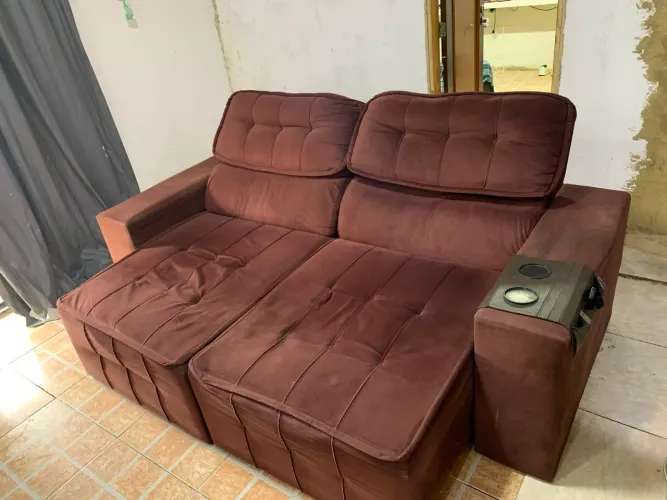 Sofá retrátil 3 lugares