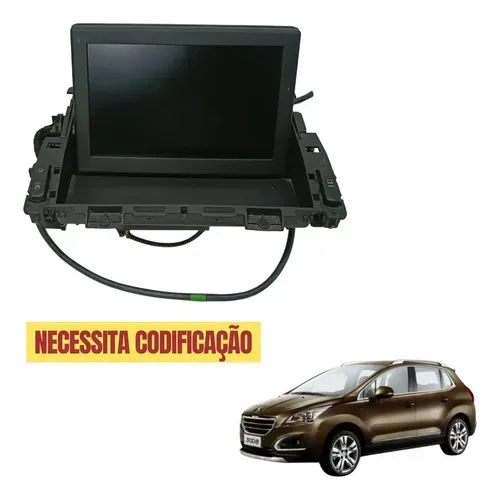 Tela Multimídia Dobravel Peugeot 3008 2014 2015 2016