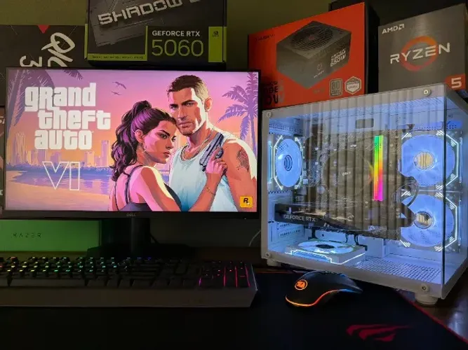 PC-Gamer Ryzen 5-5500 A520M 8gb DDR4 SSD-M2 500gb RTX-5060 MSI 8gb