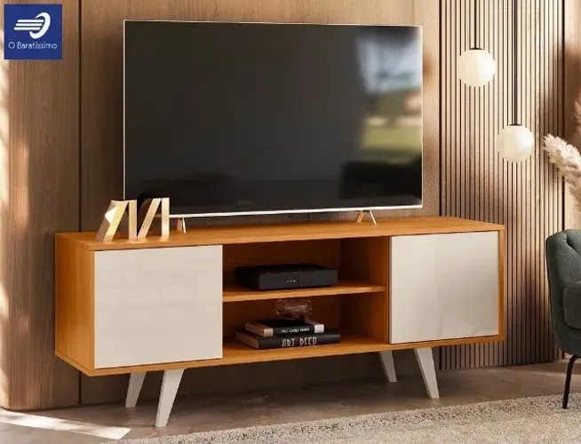 Rack com 2 Portas de Correr para TV até 55"