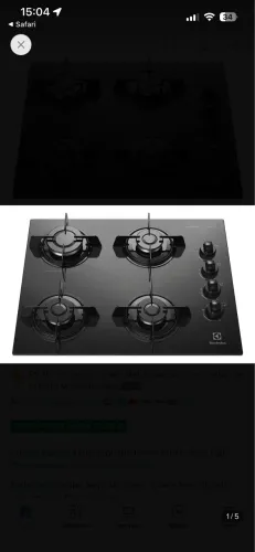 Cooktop Electrolux Novo na Caixa