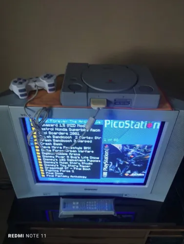 PS1 Fat sistema PicoStation Cheio de Jogos !!!!!!!