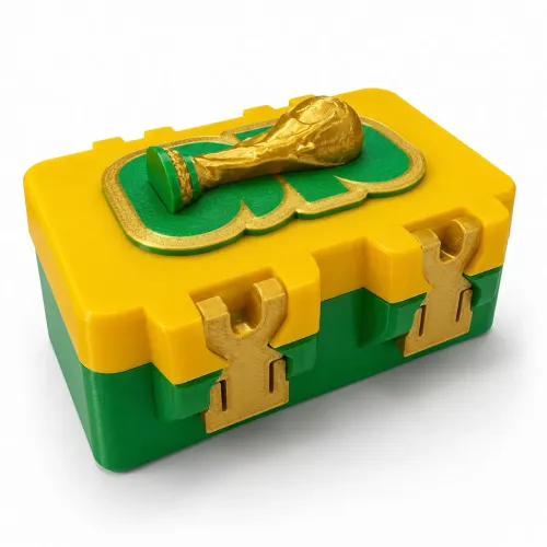 Caixinha de figurinhas da copa do mundo