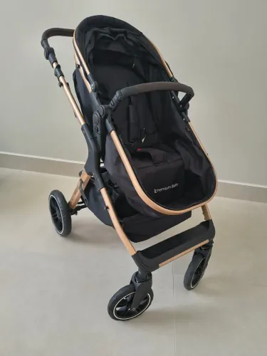 Carrinho Kansas Premium Baby Gold/Preto