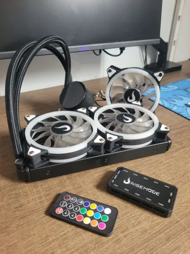Watercooler 240mm rise Mode kit completo com controladora e fã extra