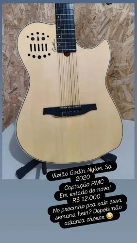 Violão Godin Nylon Sa 2020 Midi estado de novo!