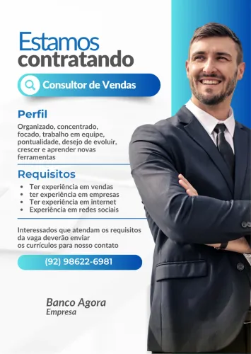 Oportunidade de Emprego *Inicio Imediato*