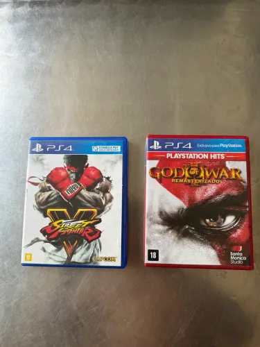 Jogos ps4 Street Fighter V, God of War