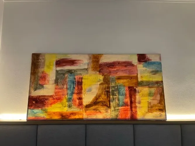 Quadro Abstrato Pintado à Mão - Grandes Dimensões (80x160cm)
