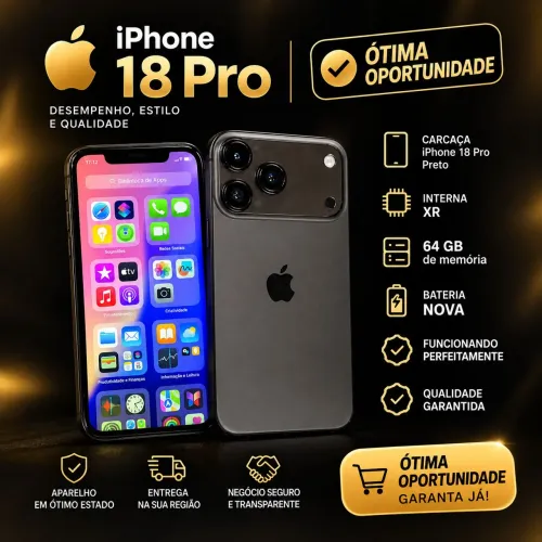 iPhone XR com Carcaça Estilo iPhone 18 | 64GB