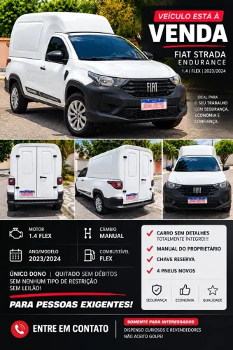 Fiat Strada Endurance 1.4 Flex 8V CS Plus 2022