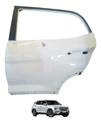 Porta Hyundai Creta 2017 A 2023 Traseira Esquerda Traseira Esquerda Branco