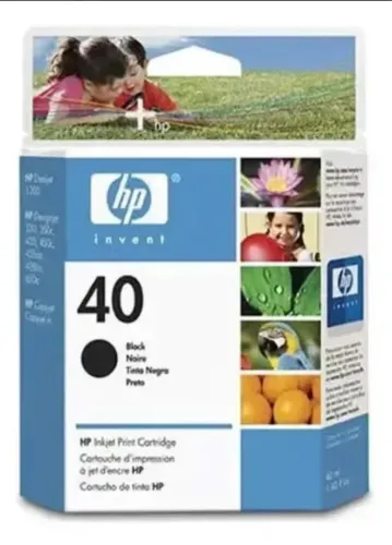 Cartucho de Tinta HP DesignJet 40 Preto de 42 ml