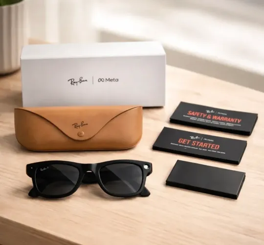 Ray-ban Meta Wayfarer Large (gen 1) Black/polar Graphite