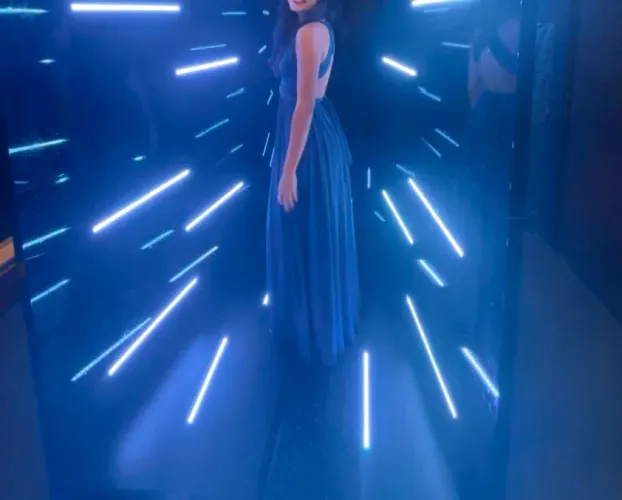 Vestido de festa azul
