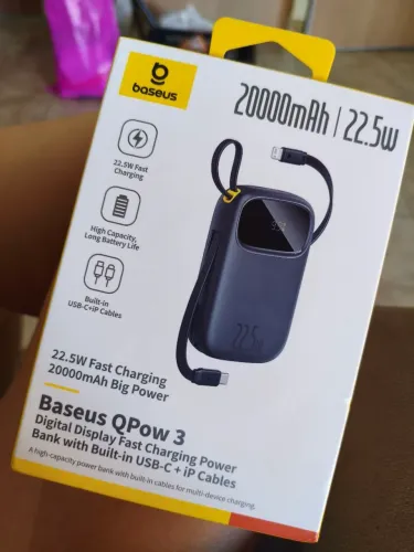 Carregador portátil baseus QPOW 3 22.000 MAH