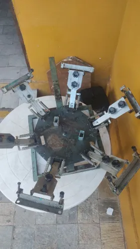 MESA SERIGRÁFICA GIRATÓRIA SEIS TELAS