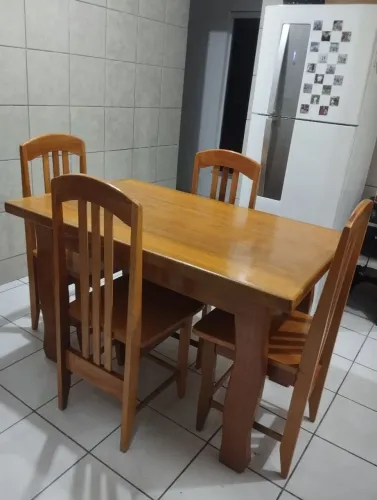 Conjunto de mesa de jantar 4 cadeiras