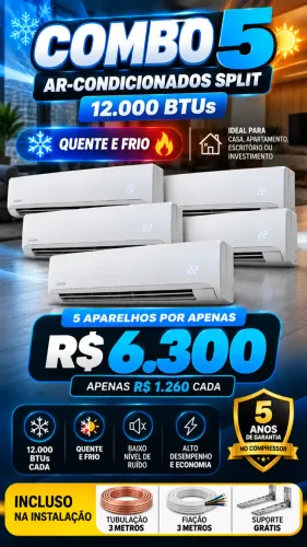 Combo 5 Ar Condicionado 12.000btus