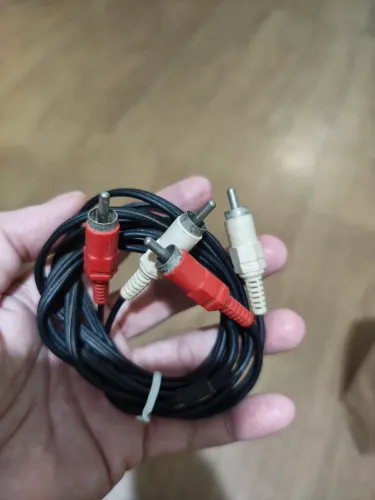 Cabo RCA de 2 Vias, reforçado, Áudio Estéreo