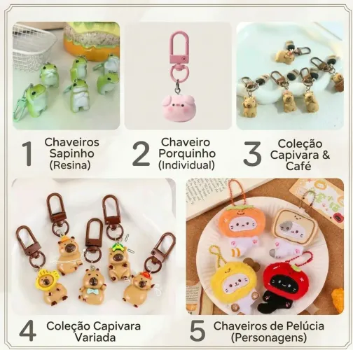 Chaveiros diversos