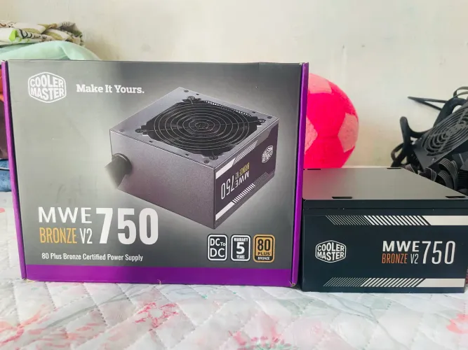 R$250 VENDO FONTE COOLER MASTER 750W MWE V2 80 Plus Bronze
