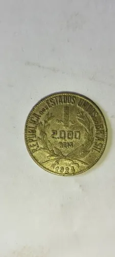 moeda Prata 2.000 Réis do ano de 1924