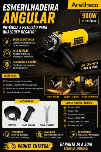 ESMERILHADEIRA NOVA 110V ( sem maleta)