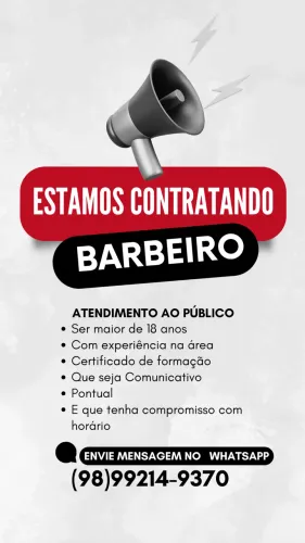 Contrata-se barbeiro