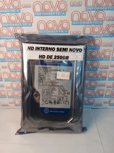 HD interno semi-novo 250 GB