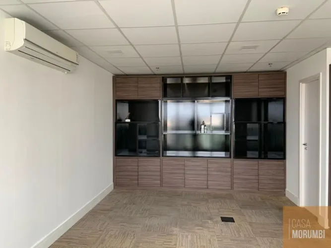 Sala comercial locação 76m² 2 vagas 2 baheiros Ed. GG Offices Center, Vila Andrade SP.