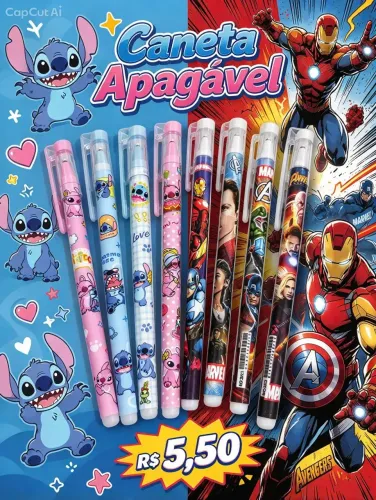 Caneta apagavel 