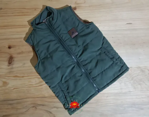 Colete Verde Infantil Puffer Trick Rovitex - Tam 4