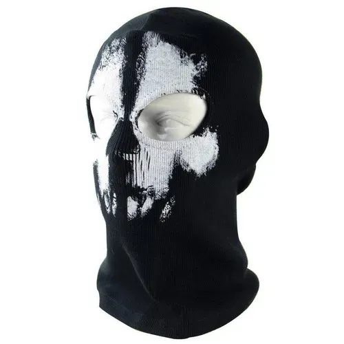 Balaclava Call Of Duty Ghosts - Caveira Skull Face, Airsoft, cor preta, novo