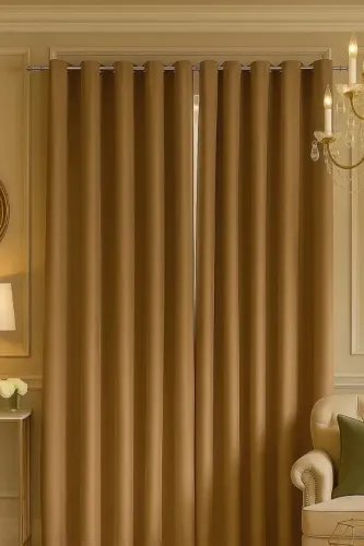 Cortina Corta Luz Blackout na cor Canela 2.70m x 1.80m Nova