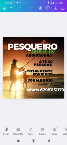 Pesqueiro no Rio Aquidauana, perto do Morro Paxixi