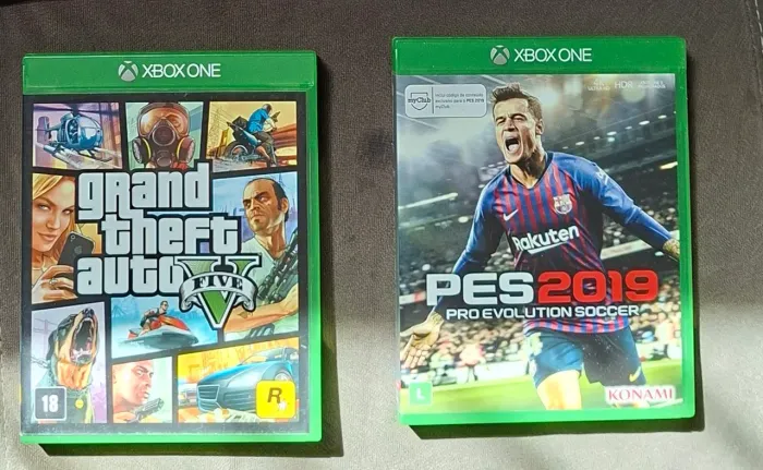 Jogos xbox one/GTA V, PES 19