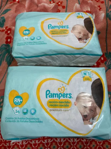 Fralda Pampers RN+ 36 unidades cada 