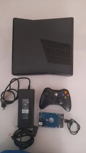 XBOX 360 SLIM COMPLETO + 40 JOGOS