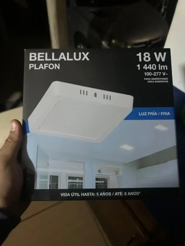 Lâmpada led bellalux plafon 18 w