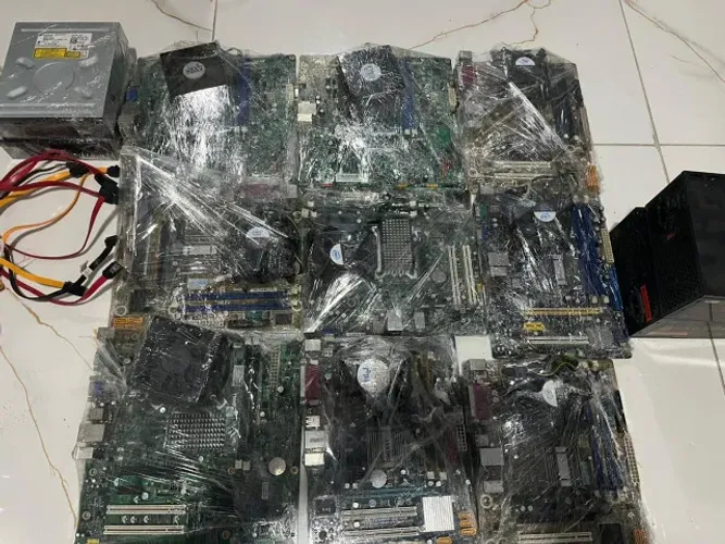 Lote Placas Mãe + Processadores Intel i3 e Core 2 Duo