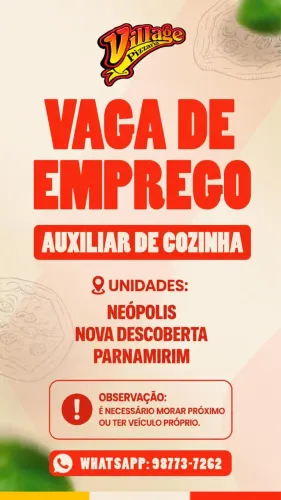 Vagas de emprego Restaurante 