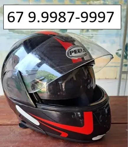 Capacete piloto moto
