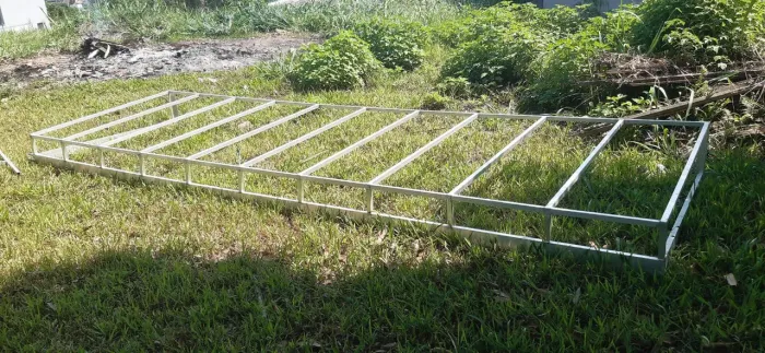 Estrutura para toldo de alumínio 