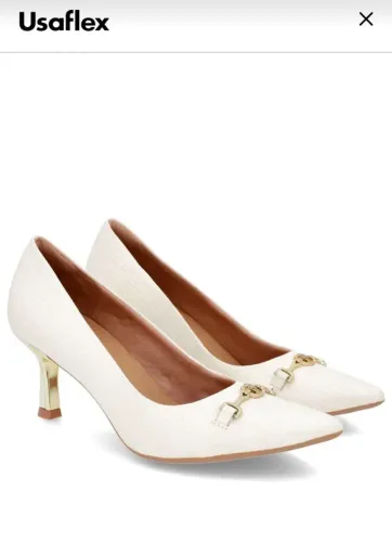 Scarpin couro Usaflex novo tamanho 37