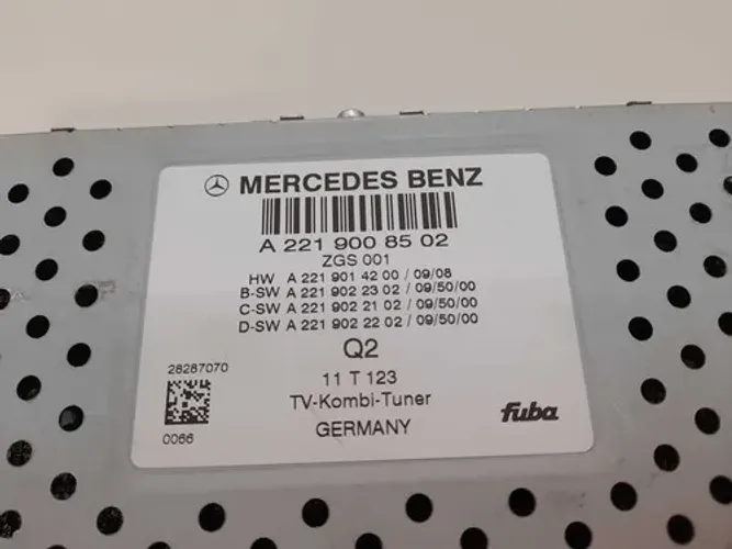 Sintonizador Tv Mercedes E350 2011 A2125456140 A2219008502