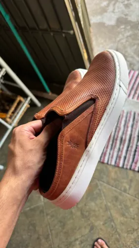 Sapatênis Mocassim Masculino Marrom
