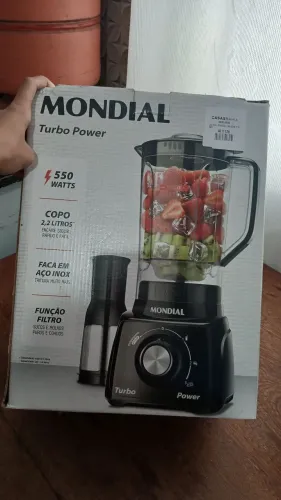 Liquidificador Mondial Turbo Power Novo