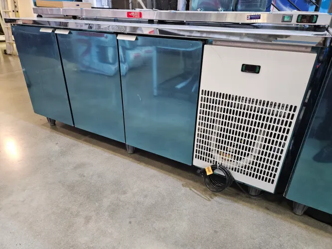 balcão 3 portas refrigerado inox
